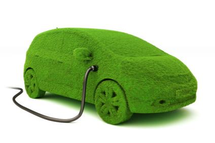 photo of green electric car